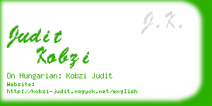 judit kobzi business card